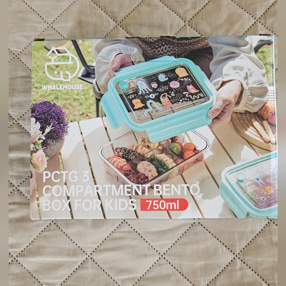 New whalehouse bento box,  leakproof,  lunch box